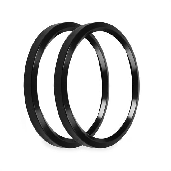 Holley EFI 553-147BK Replacement Bezels, 4-1/2 Inch, Black
