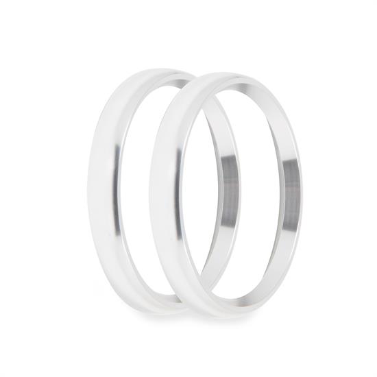 Holley EFI 553-147SB Replacement Bezels, 4-1/2 Inch, Silver, Bold