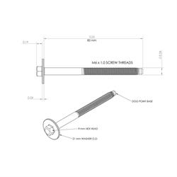 Holley 561-133 Tall LS Valve Cover Bolt Assembly, Single
