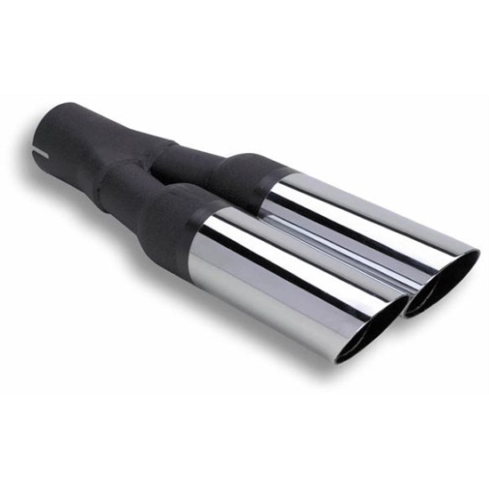 Flowtech 59905FLT Terminator Exhaust Tips, 2-1/2 Inch, Dual Outlet