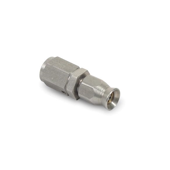 Earls 6001902ERL Speed-Seal Straight Hose End, -2 AN, Stainless Steel