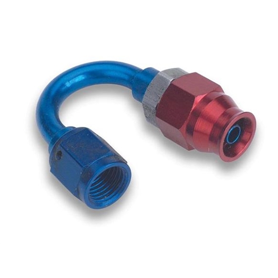 Earls 618133ERL 180 Degree Aluminum -3 AN Speed-Seal Hose End
