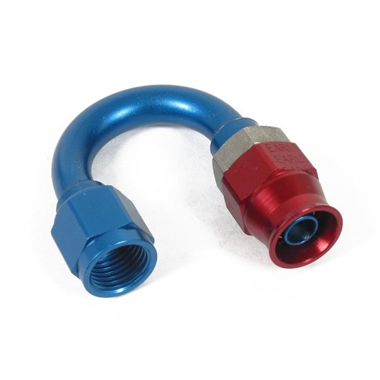 Earls 618134ERL 180 Degree Aluminum -4 AN Speed-Seal Hose End