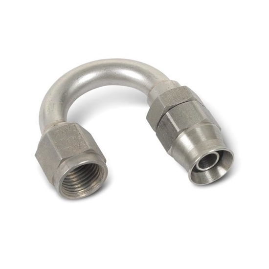 Earls 618196ERL 180 Degree Stainless -6 AN Speed-Seal Hose End