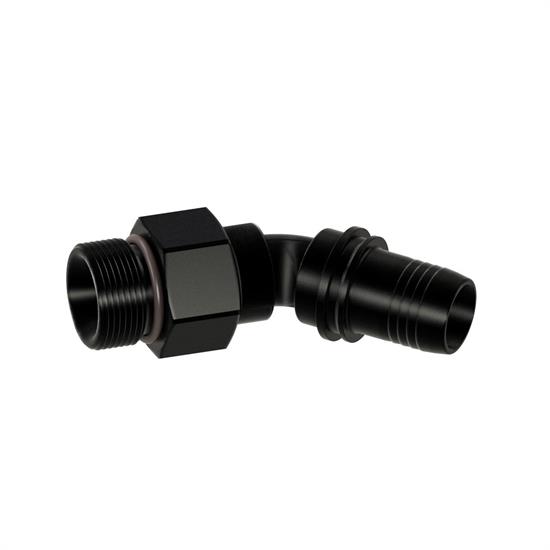 Earls 644468ERL 45 Degree Tube Port Hose End, -8 AN O-Ring Port