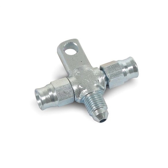 Earls 6453203ERL Speed-Seal -3 AN Hose End Steel Tee, 3/16 Inch Mount