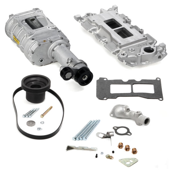 Weiand 6502-1 Chevy Small Block Powercharger Kit, Long Nose