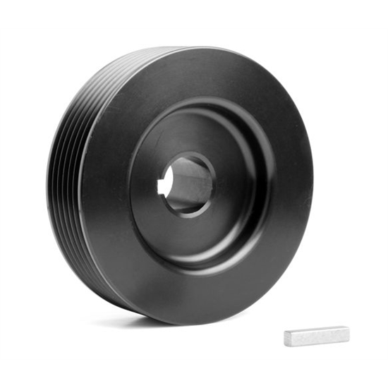Weiand 6794 Pro-Street Drive Pulley Upper, 3.73 Inch 6 Rib
