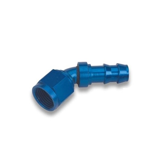 Earls 704645ERL 45 Degree -4 AN Female to 1/4 Inch Barb Adapter