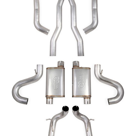 Hooker 70501361-RHKR BlackHeart LS Swap Exhaust System, 1968-72 GM