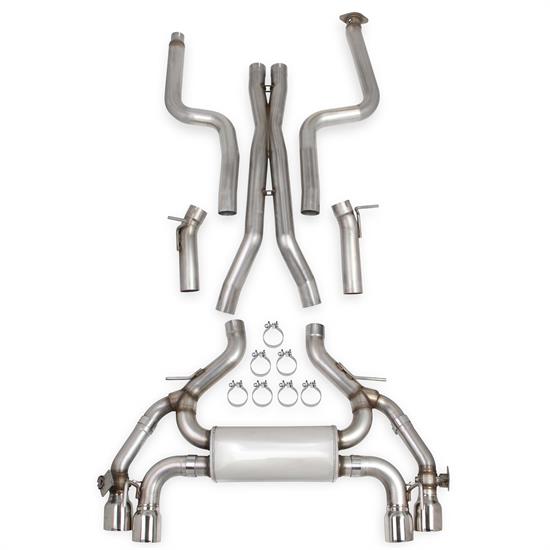 Hooker 70501383-RHKR BlackHeart Single Transverse Dual Mode Exhaust