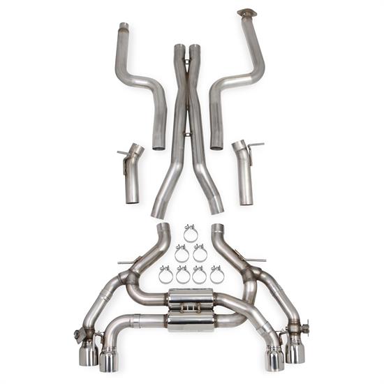 Hooker 70501384-RHKR BlackHeart Dual Transverse Dual Mode Exhaust