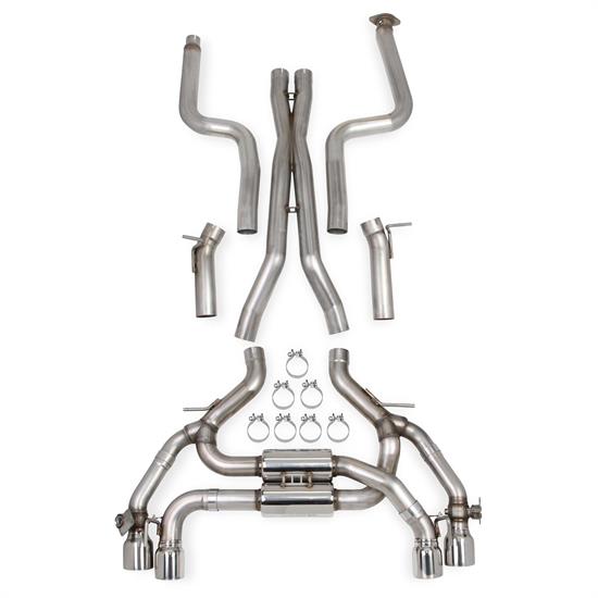 Hooker 70501384-RHKR BlackHeart Dual Transverse Dual Mode Exhaust