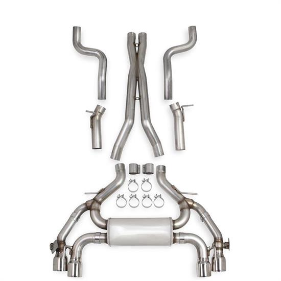 Hooker 70501389-RHKR BlackHeart Single Transverse Dual Mode Exhaust