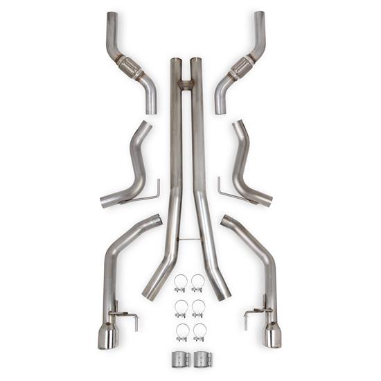 Hooker 70503324-RHKR BlackHeart Race Exhaust System Without Muffler