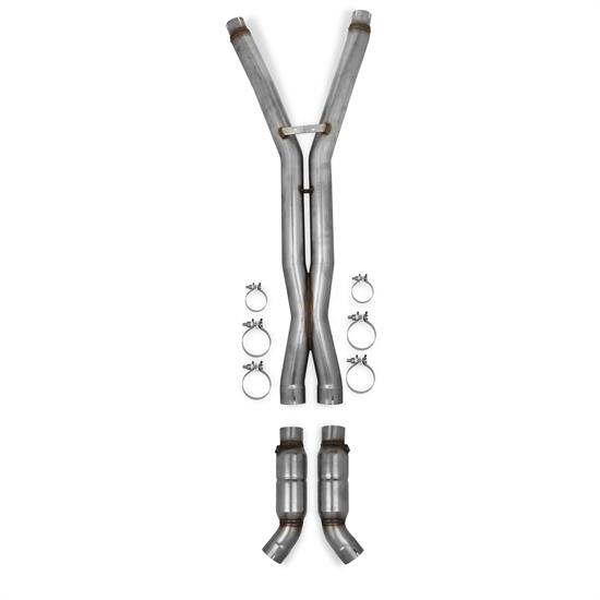 Hooker 70801303-RHKR BlackHeart X-Pipe, Raw, 2009-13 Corvette