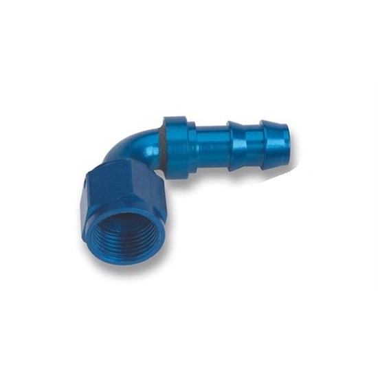 Earls 709109ERL 90 Degree -8 AN Female to 1/2 Inch Barb Adapter