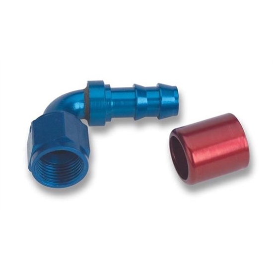 Earls 709111ERL 90 Degree -10 AN Female to 5/8 Inch Barb Adapter