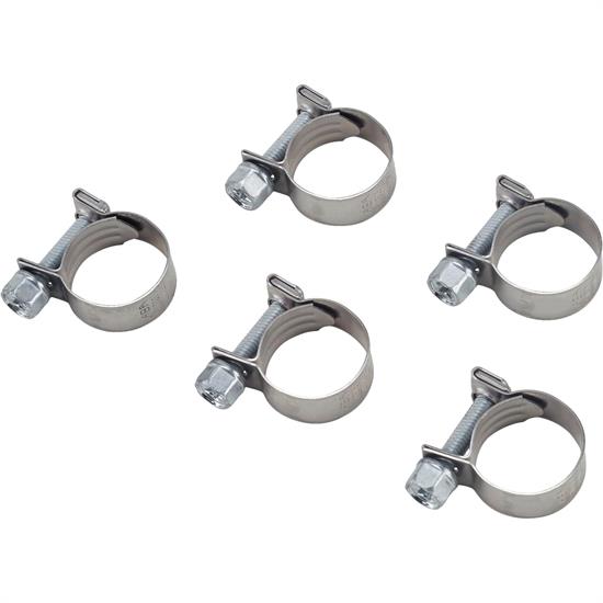 Earls 750006ERL Vapor Guard Screw Type 3/8 Hose Clamp 5/Pack