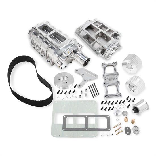 Weiand 7583P Standard Deck BB Chevy Polished Street Supercharger Kit