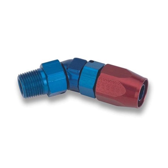 Earls 824512ERL 45 Degree Swivel 3/4 Inch NPT Male to -12 AN Hose