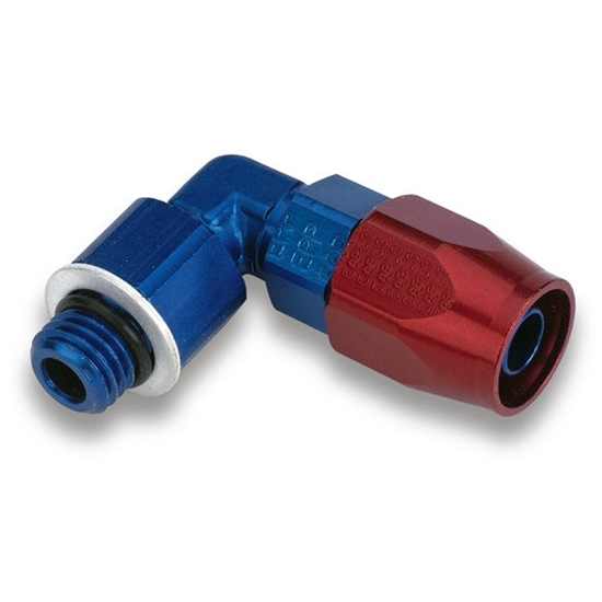 Earls 849093ERL 90 Degree 7/8-20 Inch Male to -6 AN Carb Adapter
