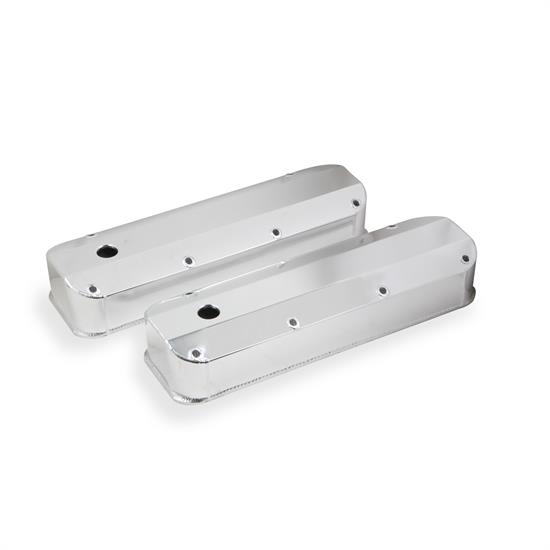 Sniper 890007 Fabricated Aluminum Valve Covers, 1968-97 BBF, Silver