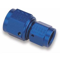Earls 915186ERL Blue Straight -8 AN to -6A N Female Swivel Coupling