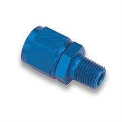 Earls 916112ERL Blue Straight -12 AN Swivel to 3/4 In Male NPT Adapter