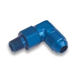 Earls 922113ERL Blue 90 Degree -12 AN Male to 1/2 Inch NPT Male Swivel