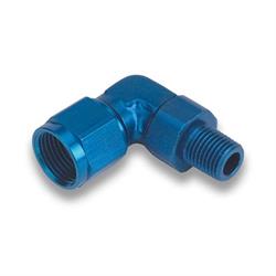 Earls 923188ERL Blue 90 Degree -8 AN Female to 1/2 In NPT Male Swivel