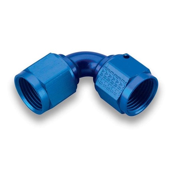 Earls 935116ERL Blue 90 Degree -16 AN Female to Female Swivel Adapter