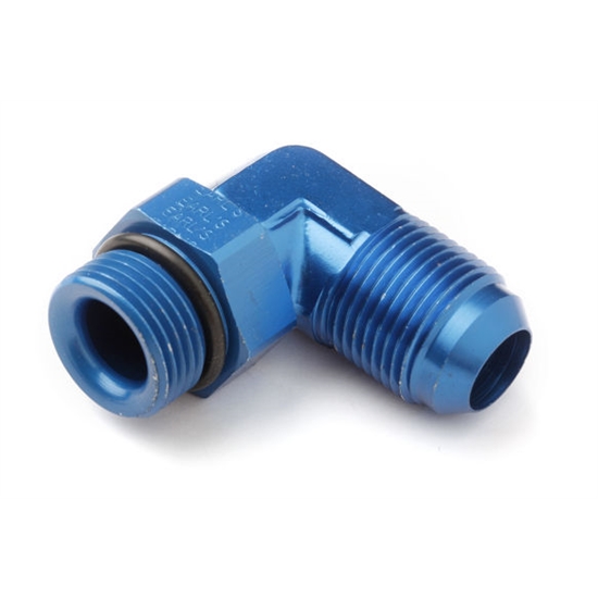 Earls 949081ERL Blue 90 Degree -8 AN Male to 7/8-14 Inch Swivel