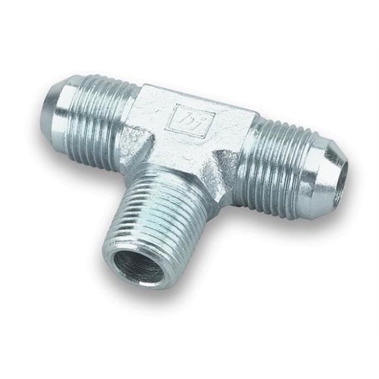 Earls 962503ERL -3 AN Male to 1/8 Inch NPT on Branch Tee Adapter, Zinc