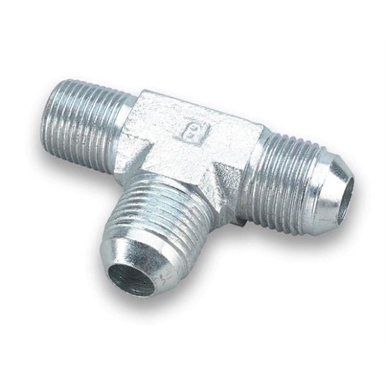 Earls 962603ERL -3 AN Male to 1/8 Inch NPT on Run Tee Adapter, Zinc