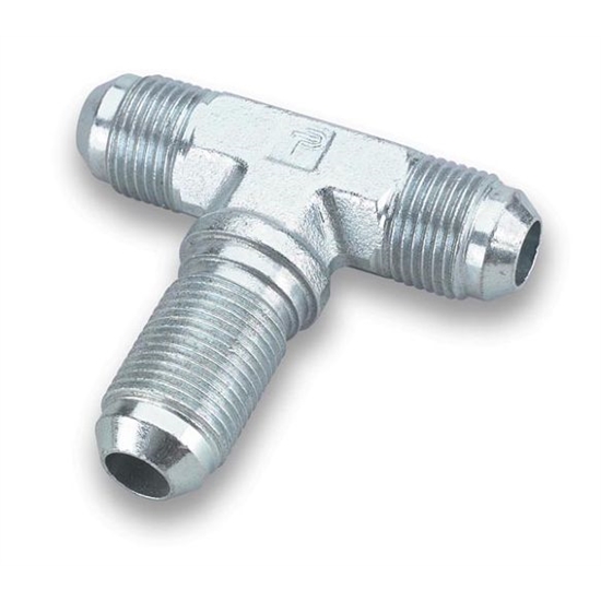 Earls 963403ERL -3 AN Bulkhead Tee, Zinc Plated Steel