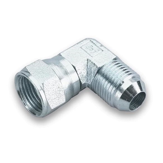 Earls 966303ERL 90 Degree -3 AN Male to -3 AN Female Swivel, Zinc
