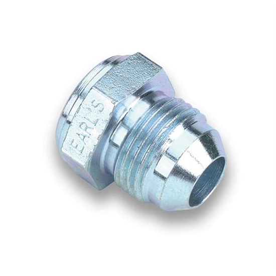 Earls 967104ERL -4 AN Male Weld Fitting, Zinc Plated Steel