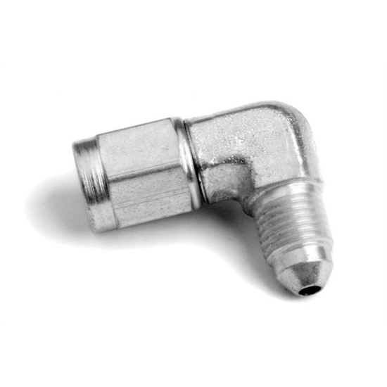 Earls 9686AAERL -3 AN 90 Deg Swivel Fuel Pressure Gauge Head Adapter