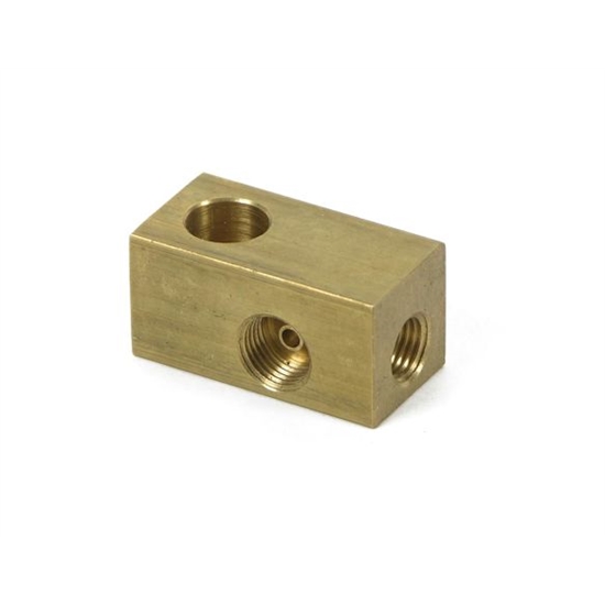 Earls 972051ERL 7/16-24 Inch IF 3/8-24 Inch on Run Brake Adapter Tee