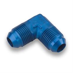Earls 982104ERL Blue Anodied 90 Degree -4 AN Male Elbow, Aluminum