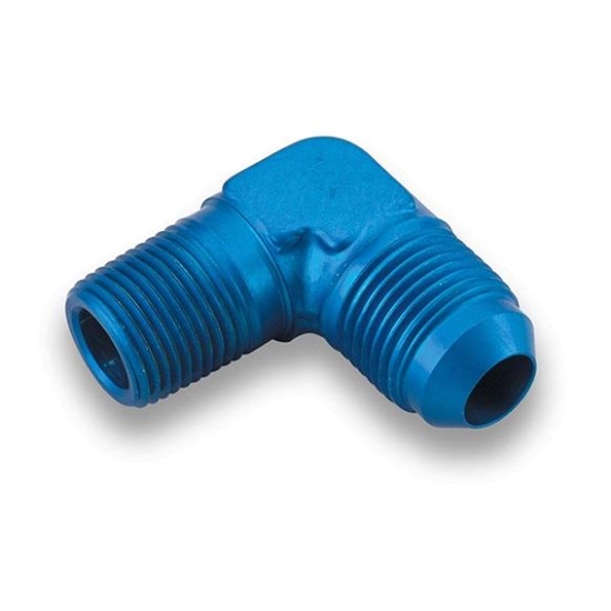 Earls 982210ERL Blue 90 Degree Elbow -10 AN Male to 1/2 Inch NPT