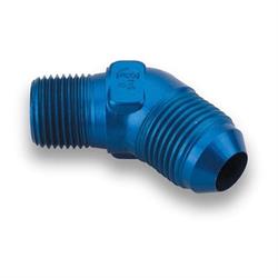 Earls 982308ERL Blue 45 Degree Elbow -8 AN Male to 3/8 Inch NPT
