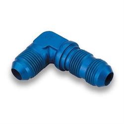 Earls 983316ERL Blue Anodized 90 Degree -16 AN Bulkhead, Aluminum