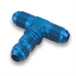 Earls 983404ERL Blue Anodized -4 AN Bulkhead Tee Lightweight Aluminum
