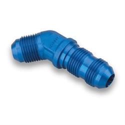 Earls 983712ERL Blue Anodized 45 Degree -12 AN Bulkhead, Aluminum