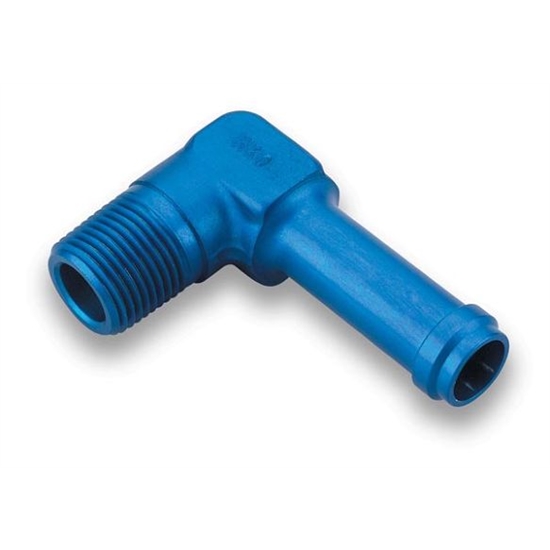 Earls 984208ERL Blue 90 Degree 1/2 Inch Hose to 3/8 In NPT Male Elbow