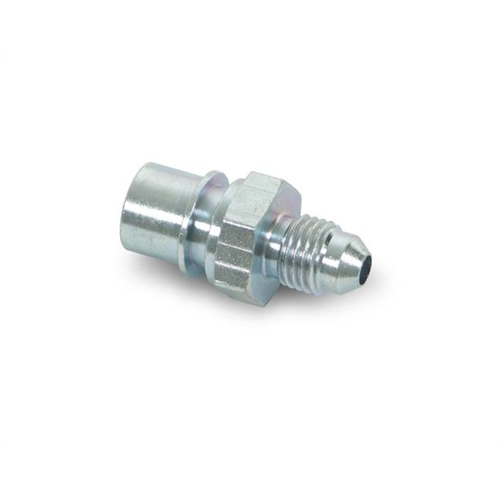 Earls 989532ERL -4 AN to 3/8-24 Tubing Adapter, Zinc Plated