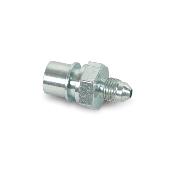 Earls 989543ERL -3 AN to 3/8-24 IFF Tubing Adapter, Zinc Plated