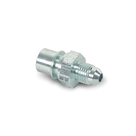 Earls 989544ERL -4 AN to 10mm x 1.0 IFF Tubing Adapter, Zinc Plated